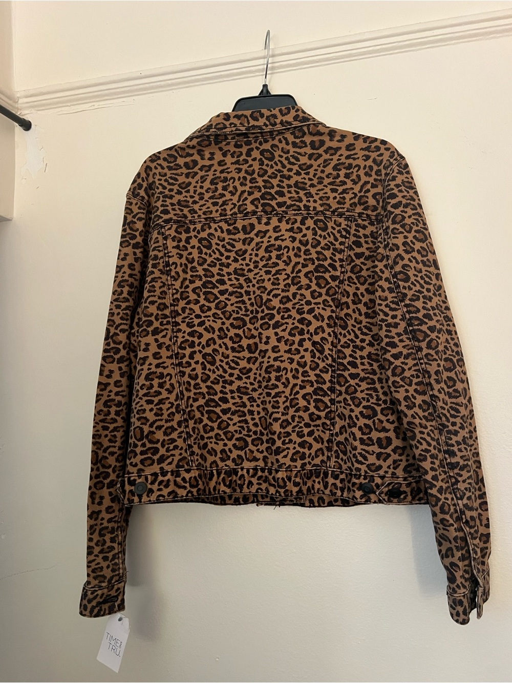 Leopard Print Denim Style Jacket NWT - Picture 5 of 9